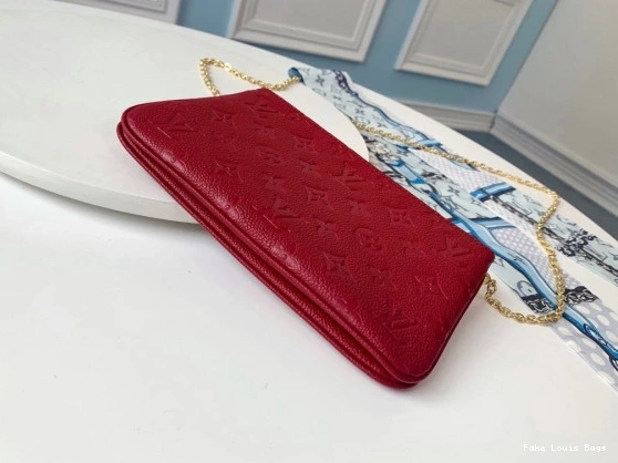 Rep ladies POCHETTE DOUBLE VUITTON ZIP LOUIS 0822